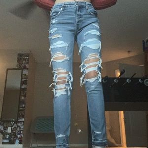 american eagle ripped jeans